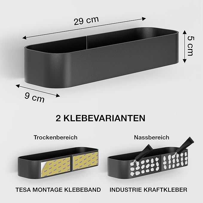 Półka metalowa prysznicowa bez wiercenia