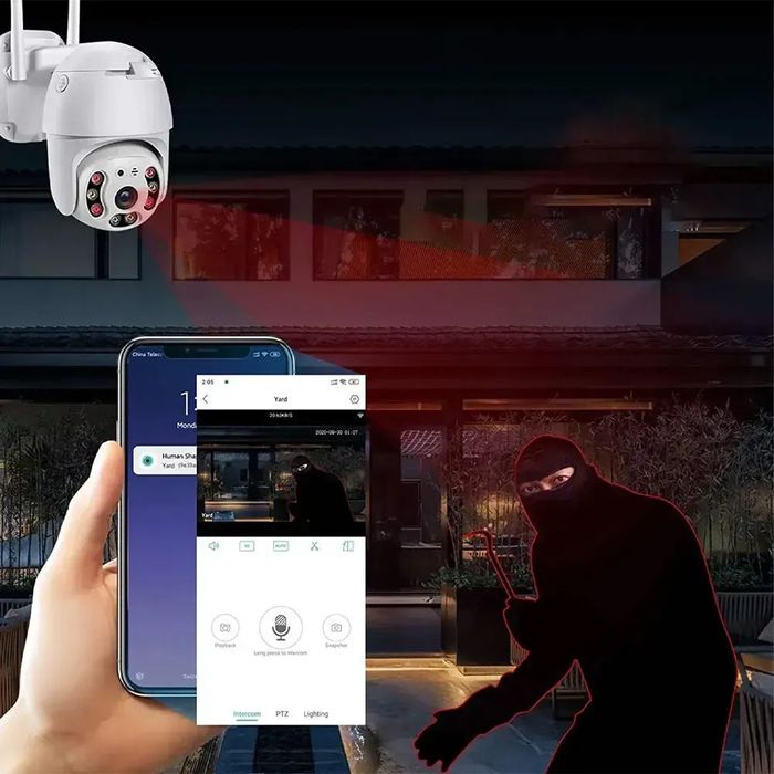 ‼️Вулична камера відеоспостереження поворотна IP Wi-Fi‼️