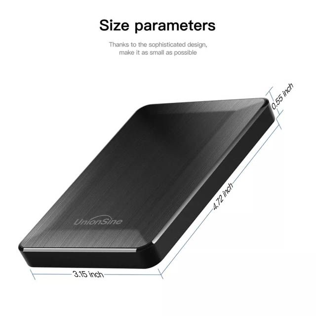 Новий зовнішній жорсткий диск UnionSine Data Pocket HD2513 500Гб