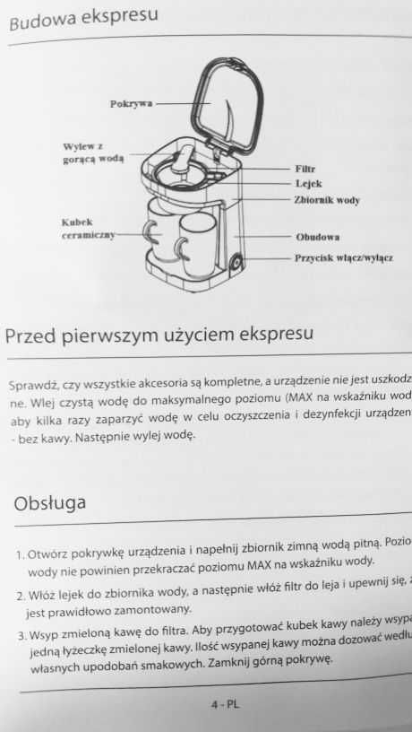 Nowy ekspres do kawy mielonej Ricco
