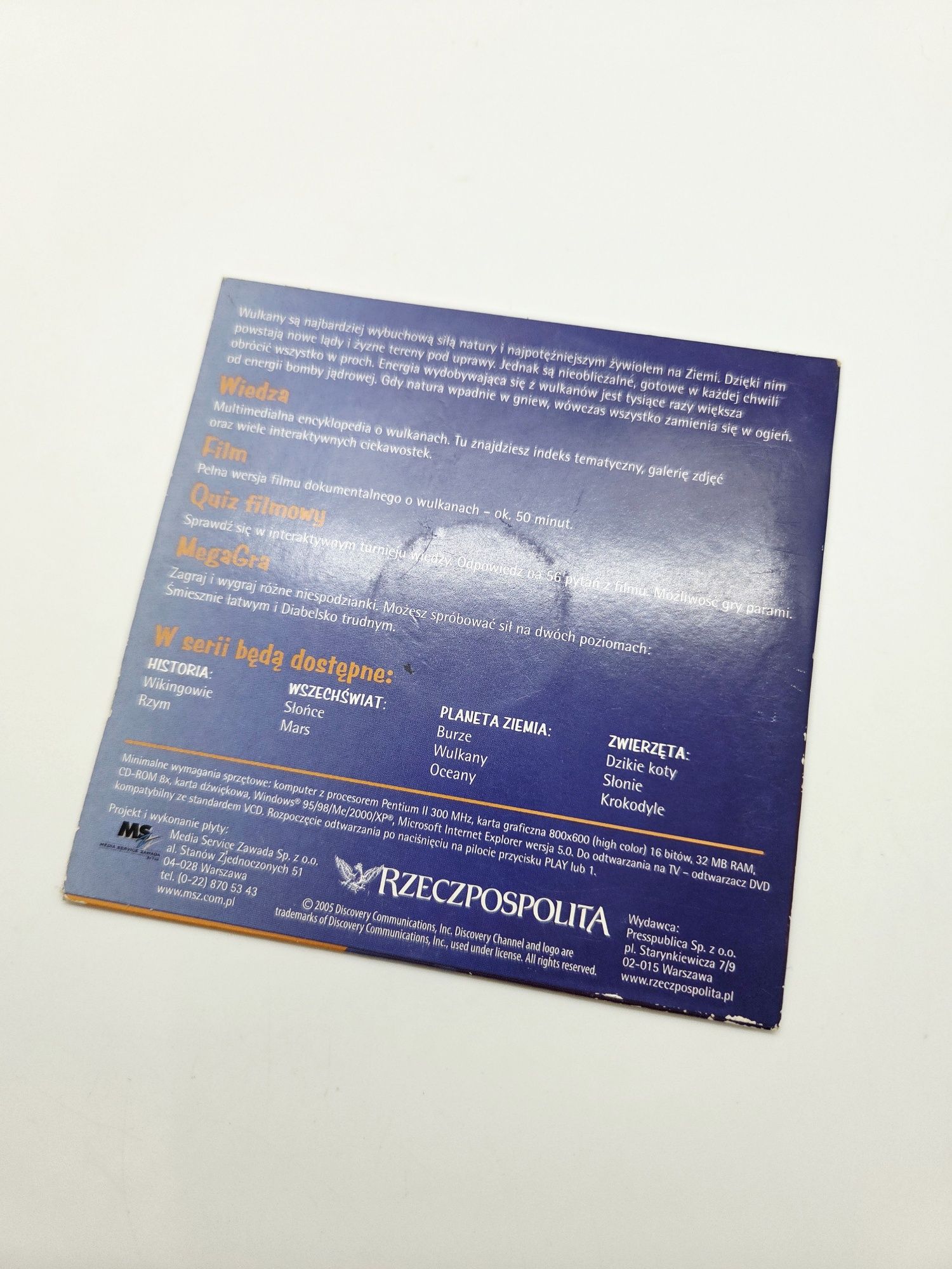 Tropami Tajemnic Discovery płyta DVD o wulkanach