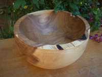 Miska misa drewniana kasztan handmade wooden bowl boho rękodzieło etno