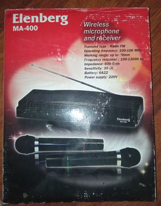 Станція Elenberg MA-400 з мікрофонами для караоке