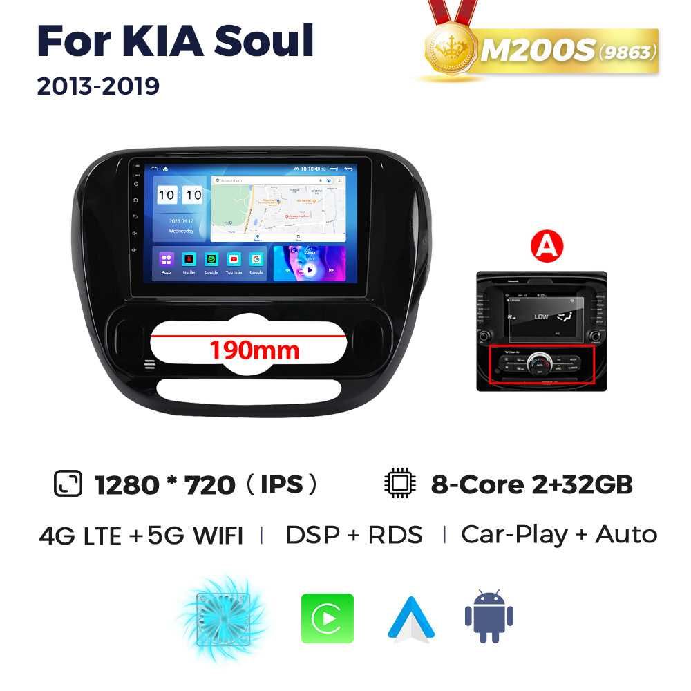 Штатна магнітола KIA SOUL android GPS навігація Кіа Соул мультимедія