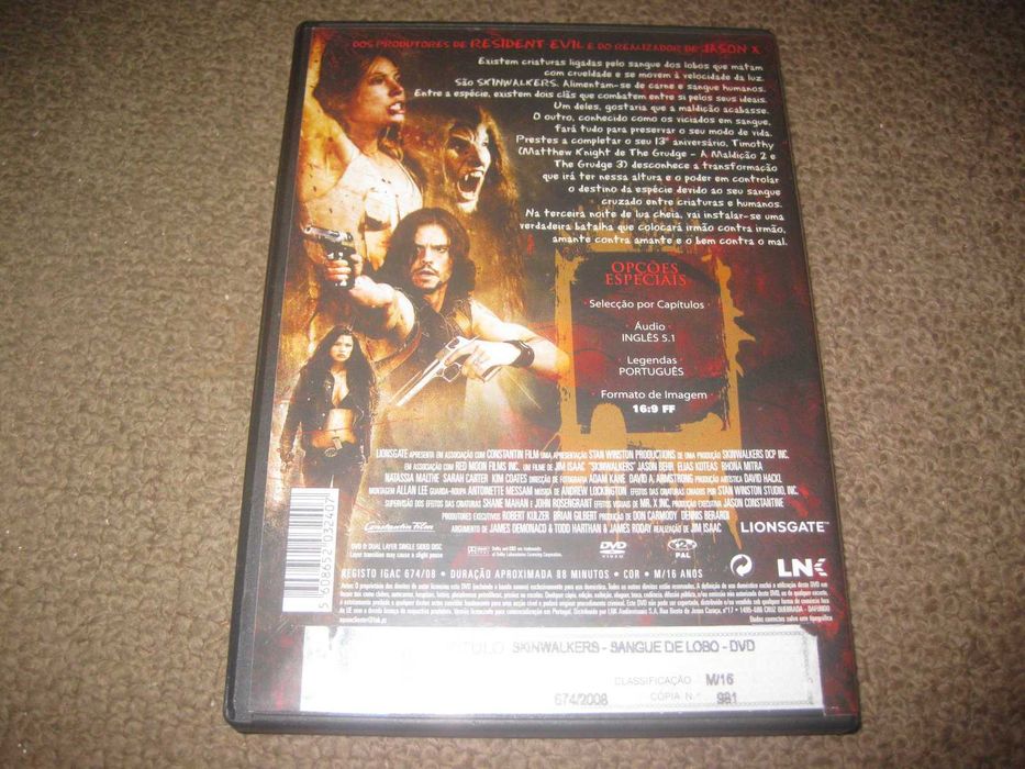 DVD "Skinwalkers- Sangue de Lobo"