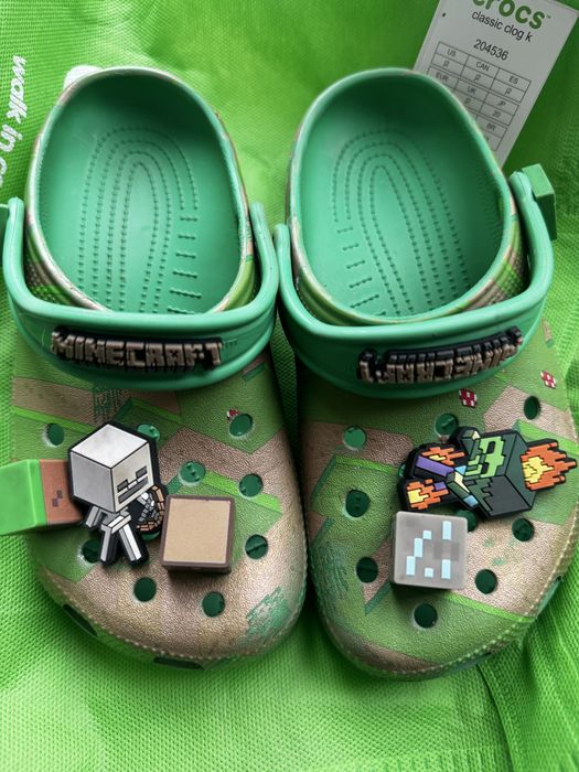 Crocs minecraft,розмір j2,33-34