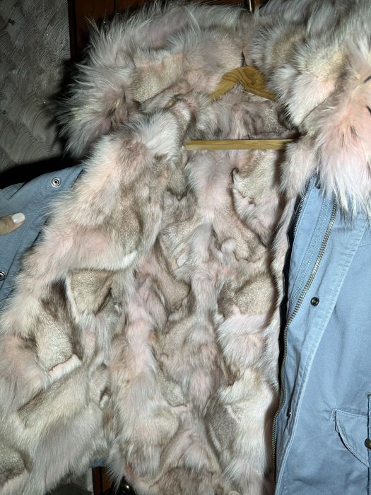 Парка куртка натуральне хутро пальто