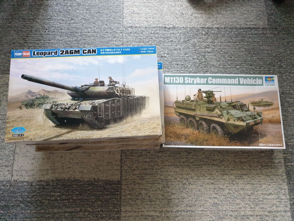 Сборные модели Stryker , Leopard 2 A6 , trumpeter , hobby boss 1/35