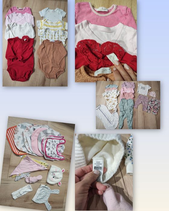 Пакетом дитячий одяг, боді,ромпери, костюм,сукня 3-6, 6-9 міс