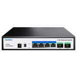 SWITCH Rozdzielacz LAN 4 Porty Przełącznik PoE PoE+ ETHERNET Metalowy