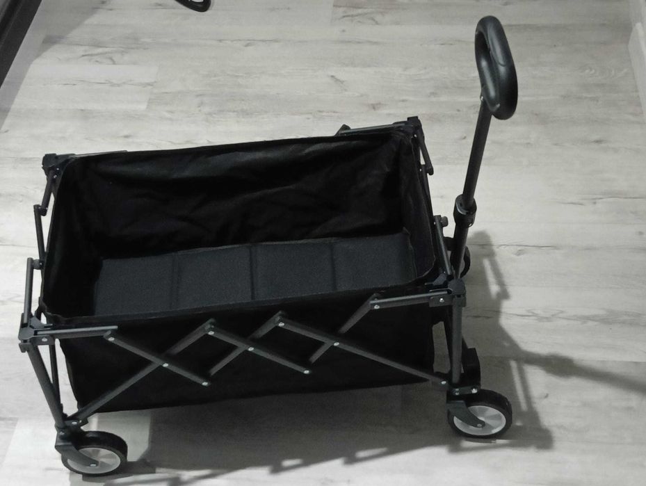 składany wózek na zakupy przenośny wózek na cztery koła  transportowy