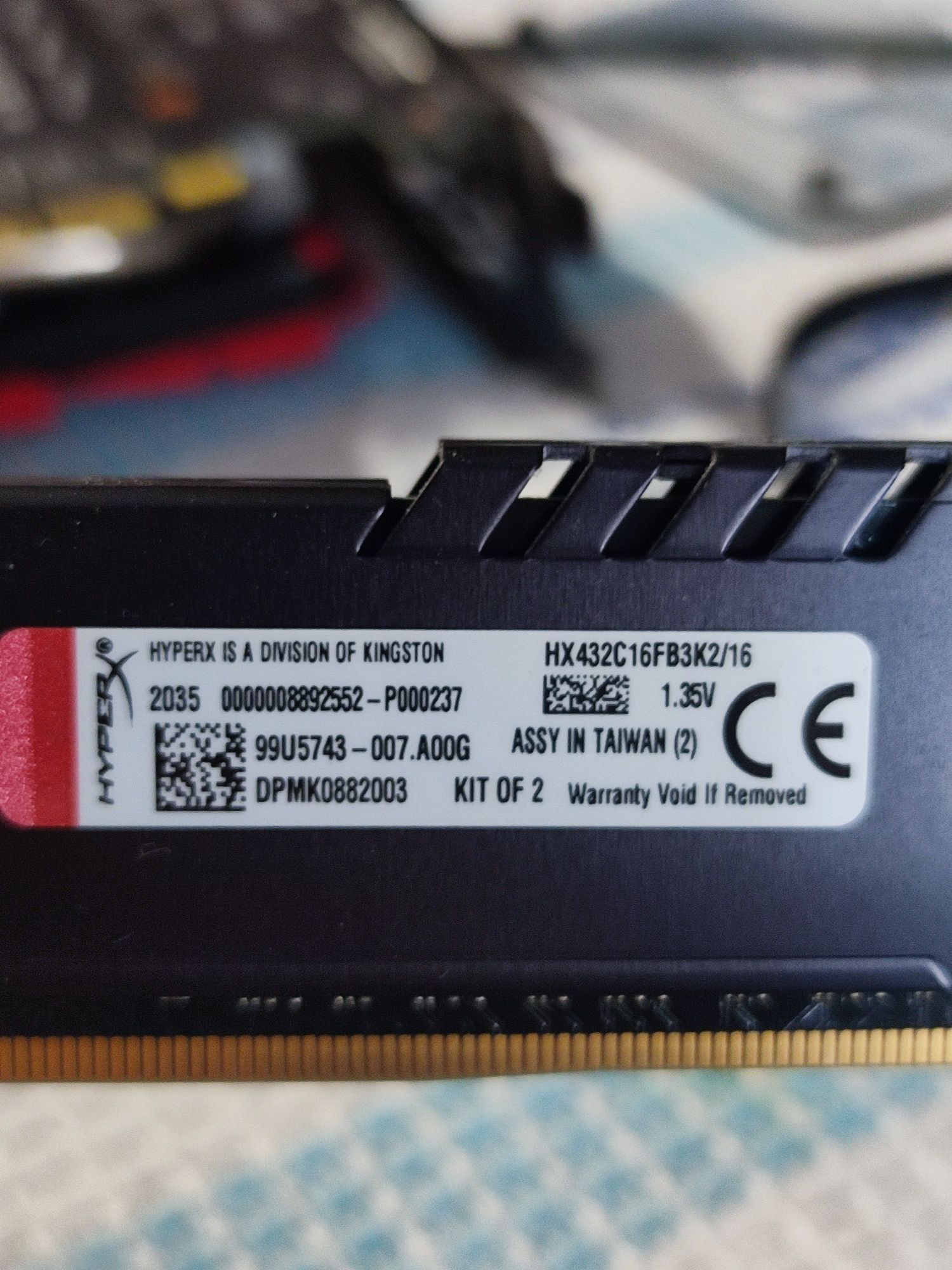 Оперативная память HyperX DDR4-3200 16384MB PC4-25600 (Kit of 2x8192)