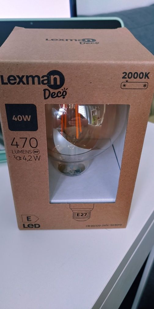 Żarówka dekoracyjna LED E27 4,2 W 470 lm Lexman
