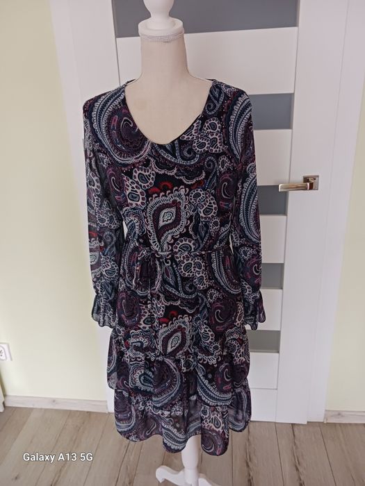 Sukienka włoska granatowa