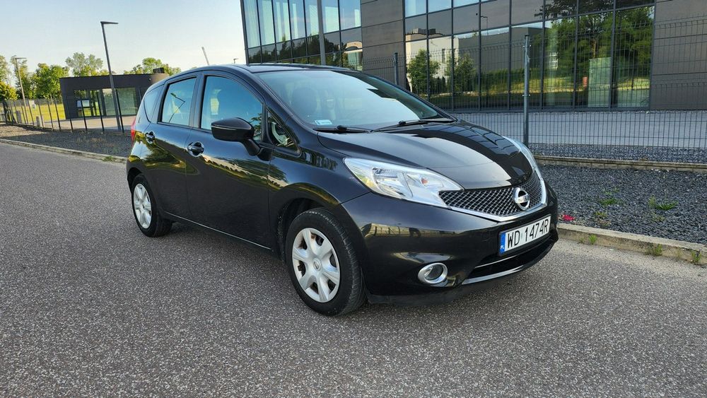 Nissan Note Salon PL 95tys km Klima Tempomat 1.2PB 2016r 5D Isofix