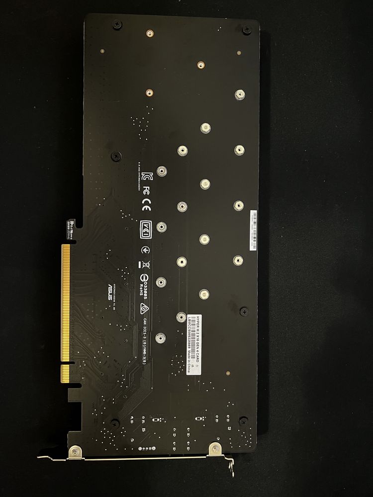 Asus Hyper M.2 x16 Gen4 card