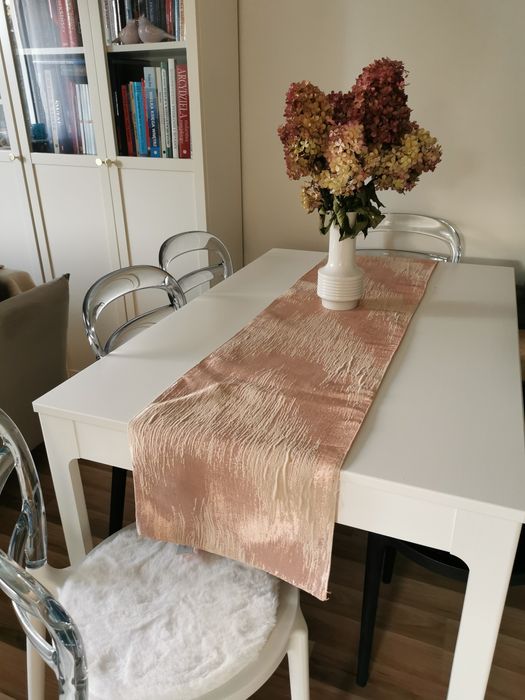 Bieżnik na stół Home&You pudrowy róż, beżowy