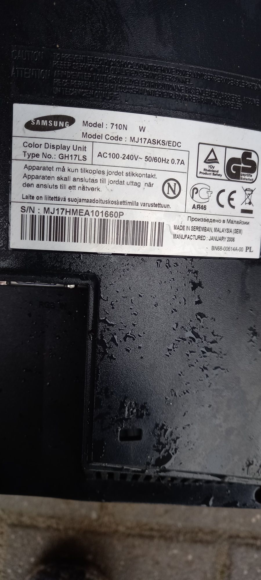 Monitor Samsung.
