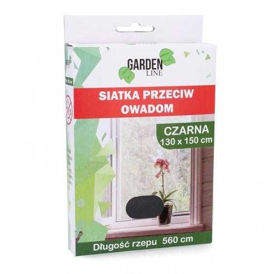 Siatka do okna przeciw owadom moskitiera 130X150 biała czarna