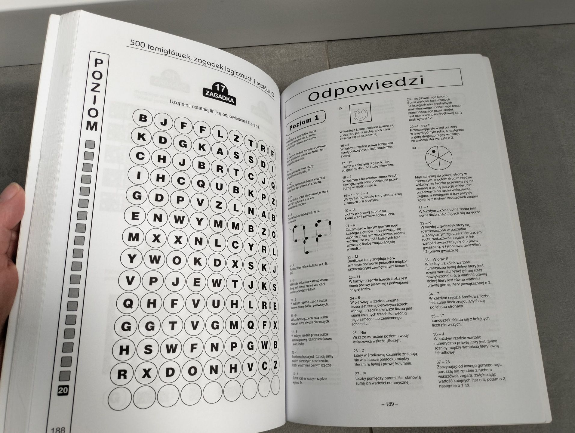 500 łamigłówek, zagadek logicznych i testów IQ