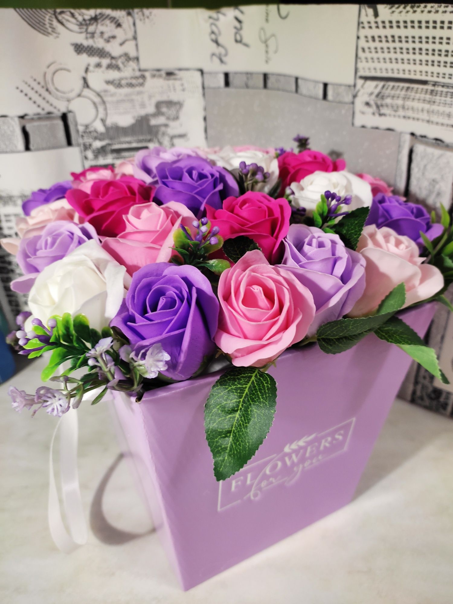 Букети з мильних квітів Мильні троянди Подарунки з  мила
