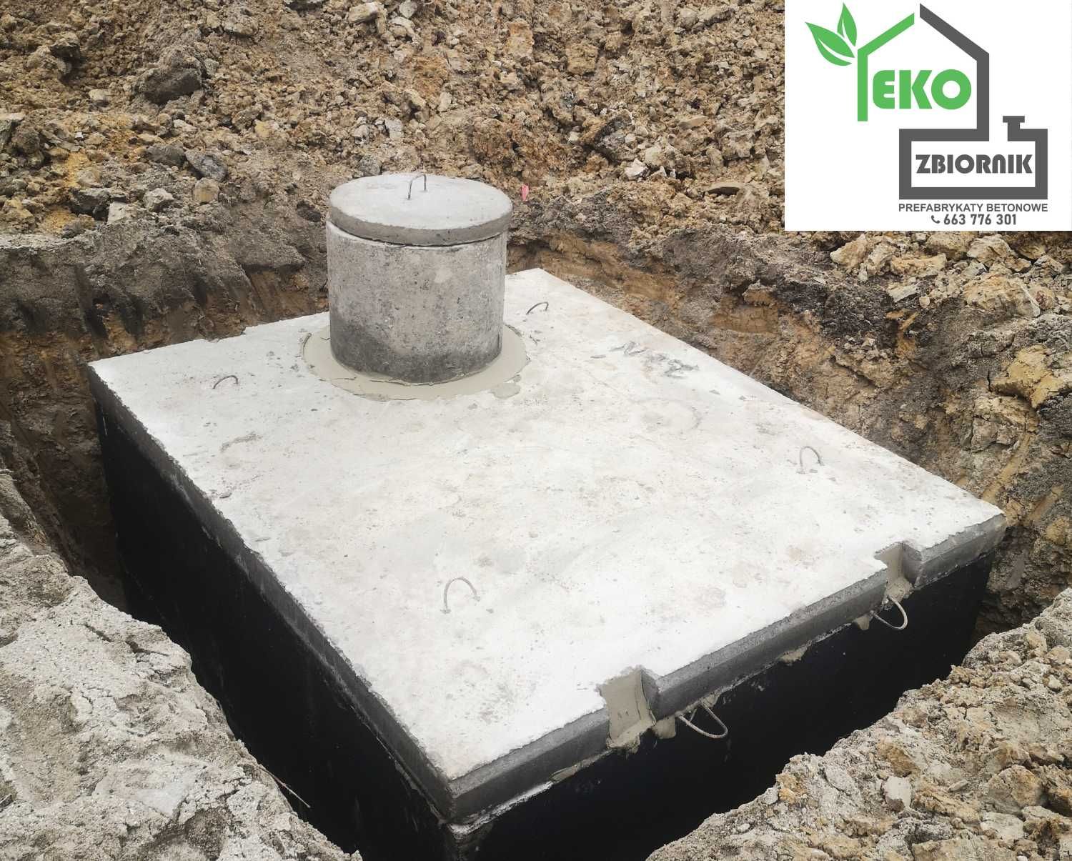 Szambo betonowe zbiornik na deszczówkę 2m3-14m3 Montaż Transport