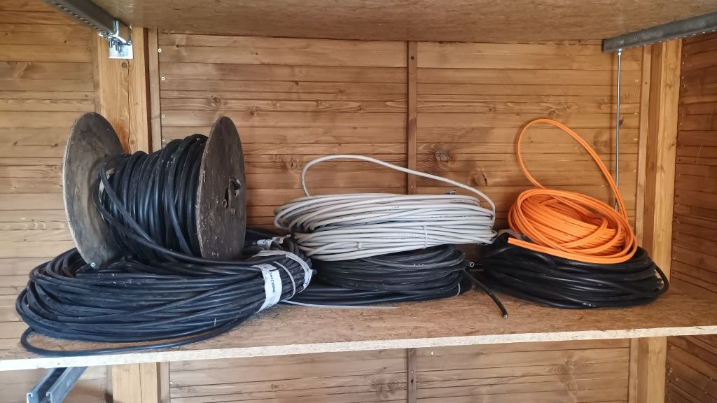Posiadam na sprzedaż kabel 3x2.5 3×1.5  5×1.5 i internetowy