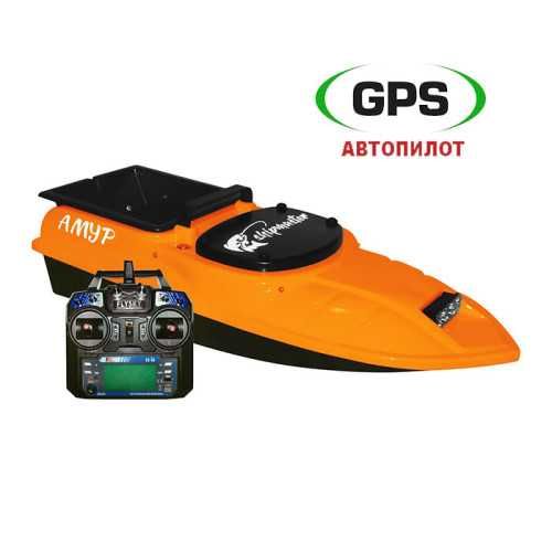 Кораблик для риболовлі Амур у комплектації з GPS Twin + Глибиномір
