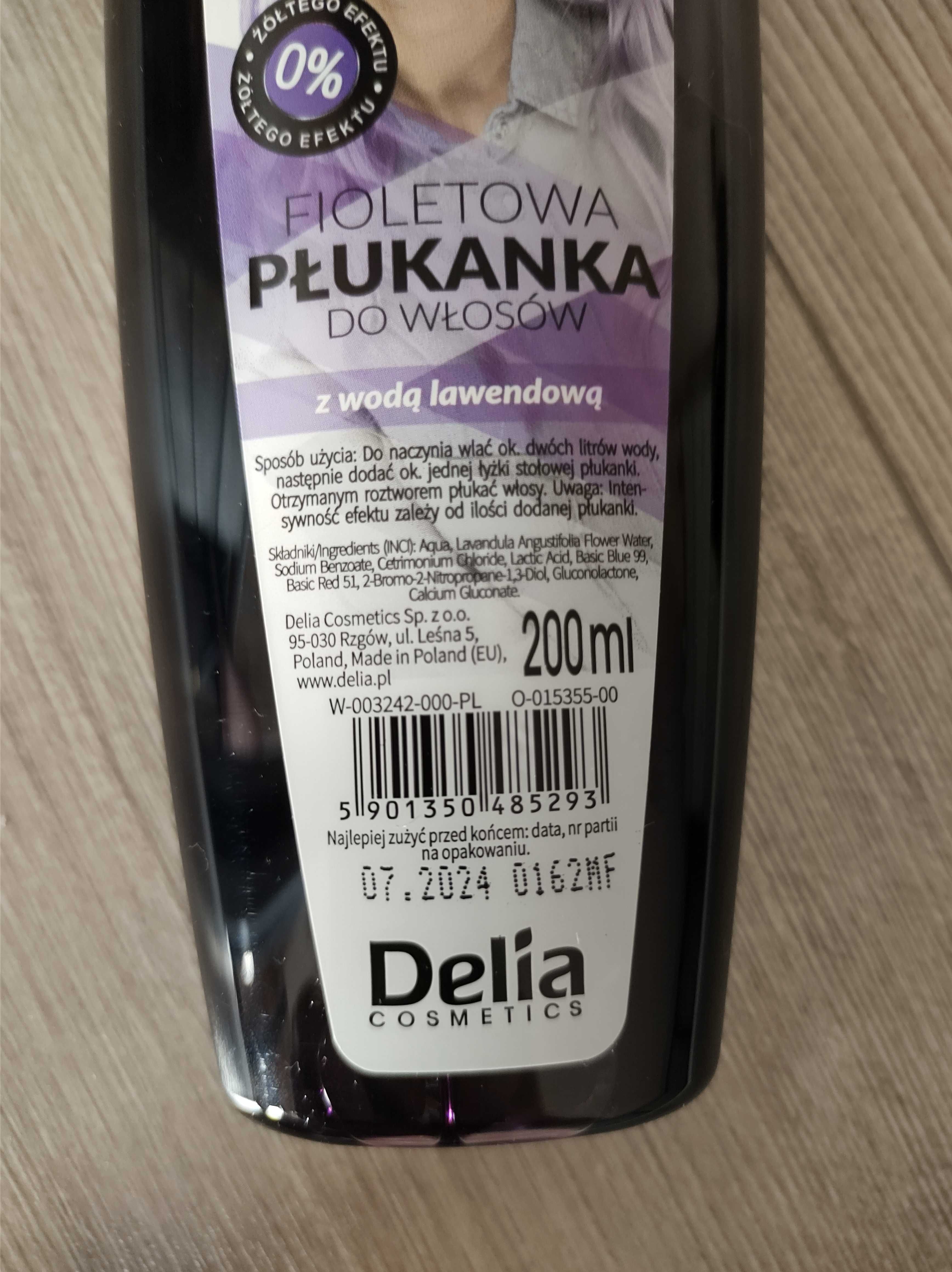Płukanka do włosów, fioletowa