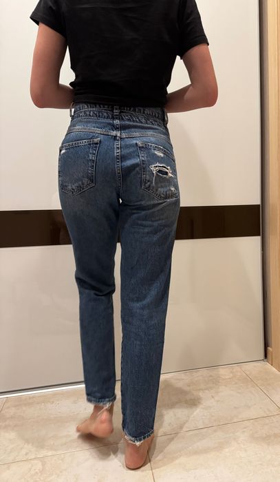 Джинси висока посадка, рівні, s розмір