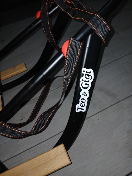 Sanki dziecięce Teo&Gigi z pchaczem i śpiworem - Teo Gigi