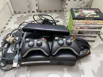 Sprzedam xbox 360 (przerobiony) wraz z kinectem,3 padami, 2 mic,4 buzz