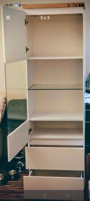 Regal biały na wysoki połysk