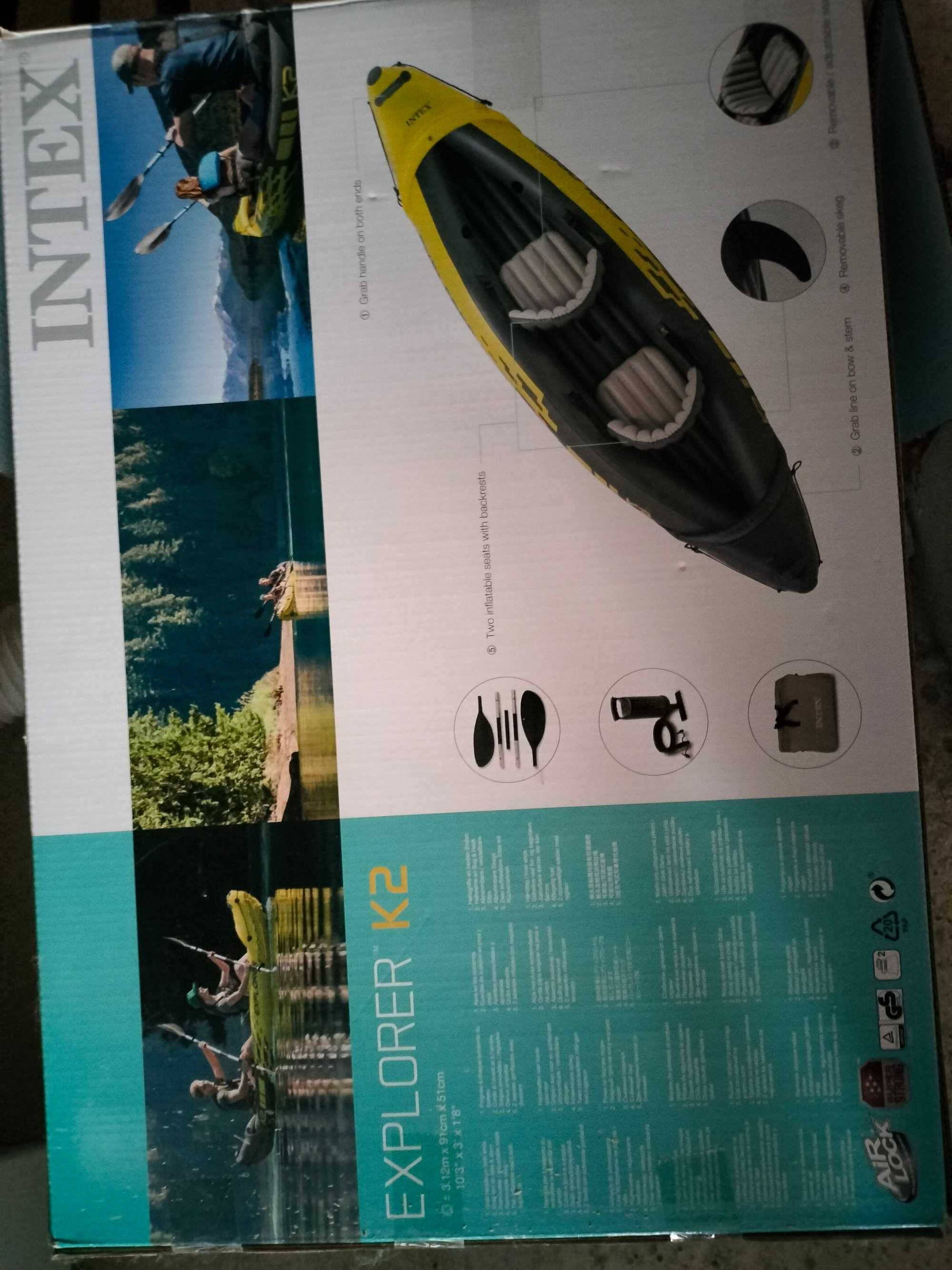 Barco insuflável Explorer K2 Intex