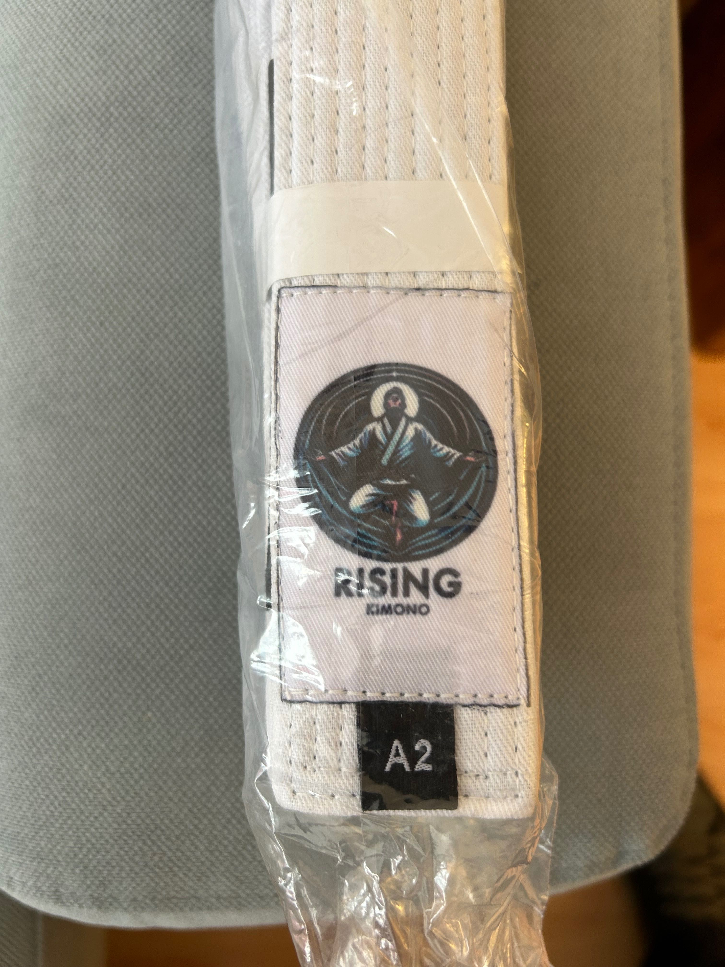 Rising Kimono A1, A2, A3 e A4 Jiu Jitsu novo acompanha faixa branca