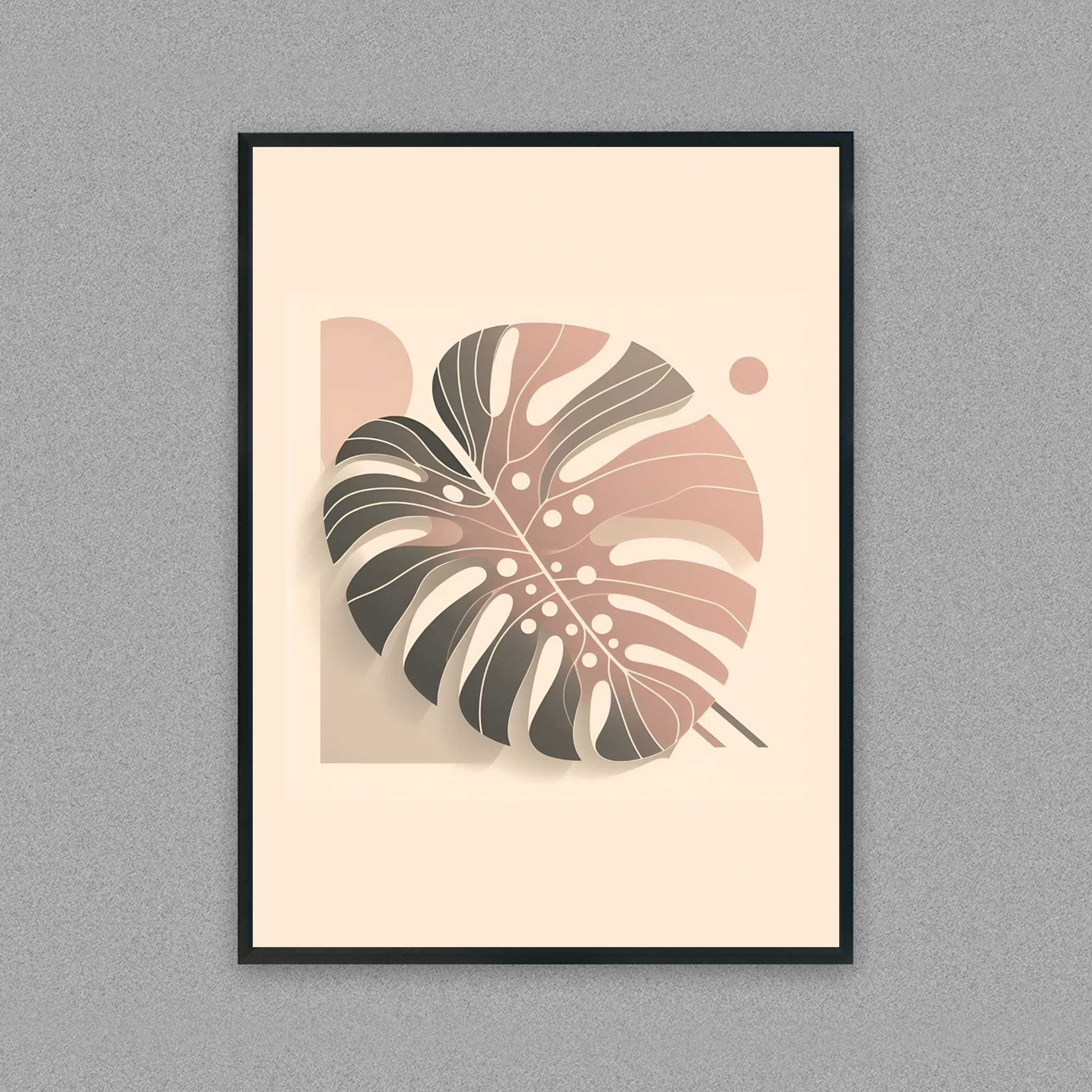 monstera plakat do pokoju, obraz monstera, plakat, kwiat monstera