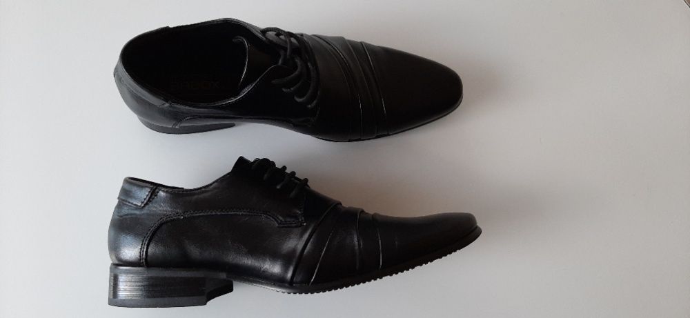 Eleganckie skórzane buty wizytowe Badoxx r. 37 wesele, komunia, galowo