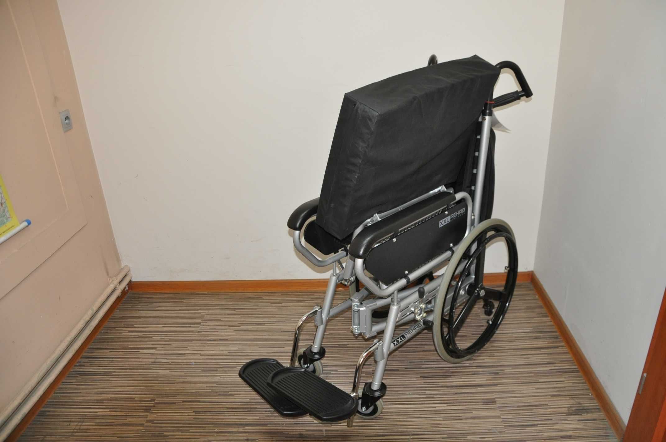 Bardzo SZEROKI wózek inwalidzki 66 cm do 325 kg FAKTURA