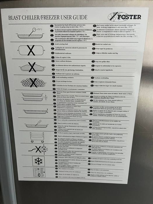 Profesjonalna szokówka/chłodziarko-zamrażarka do szybkiego schładzania