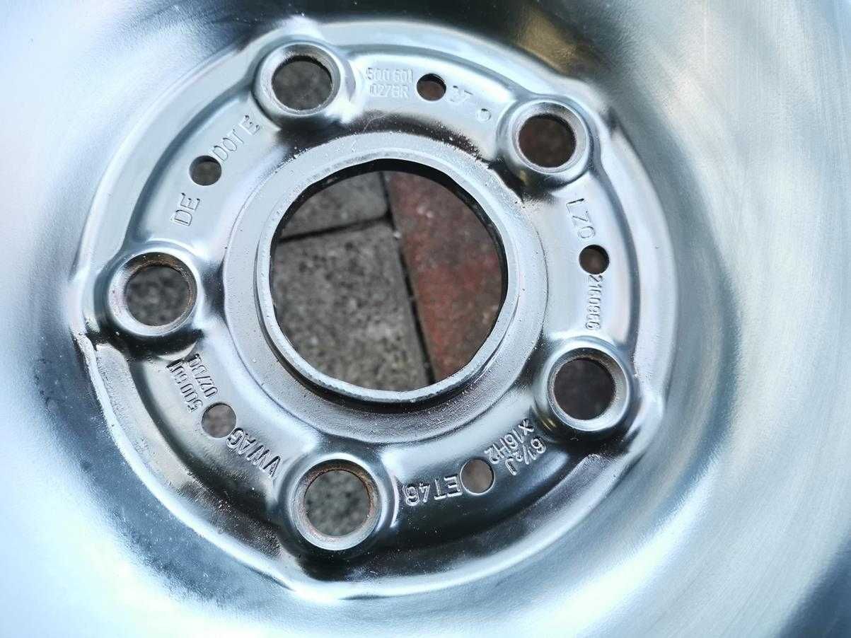 5x112 Felgi Stalowe R16 VW PASSAT Golf AUDI A3 Skoda ET46 6.5j Ładne
