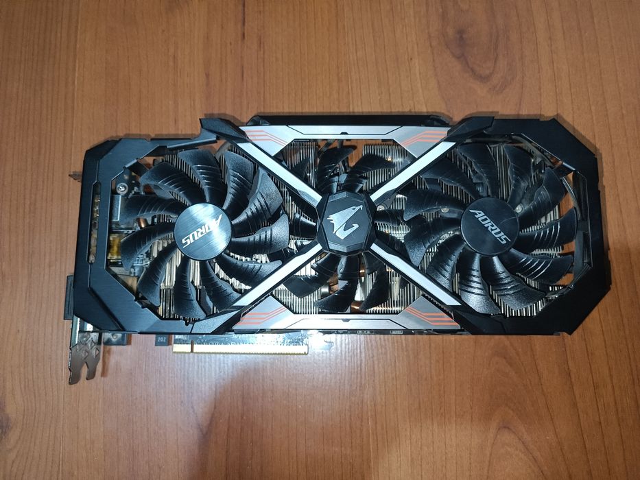 Відеокарта Gigabyte Aorus 1080ti на запчастини або ремонт 11Gb