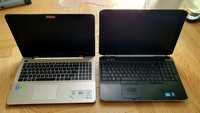 Dwa laptopy ASUS R556L i Dell E5520