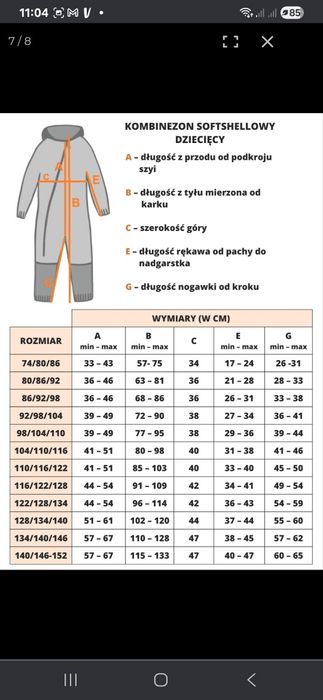 Mabibi Całoroczny kombinezon 3 rozmiary regulowany i zimowym wklad