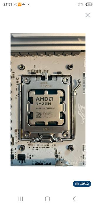 Combo Extremo para Gaming:  ASUS  STRIX B850-A + Rysen 7 9800 X3D