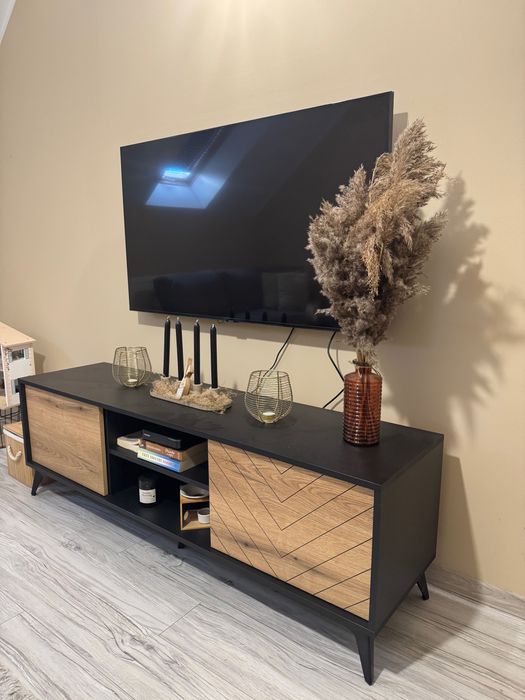 Szafka RTV czarna stan IDEALNY