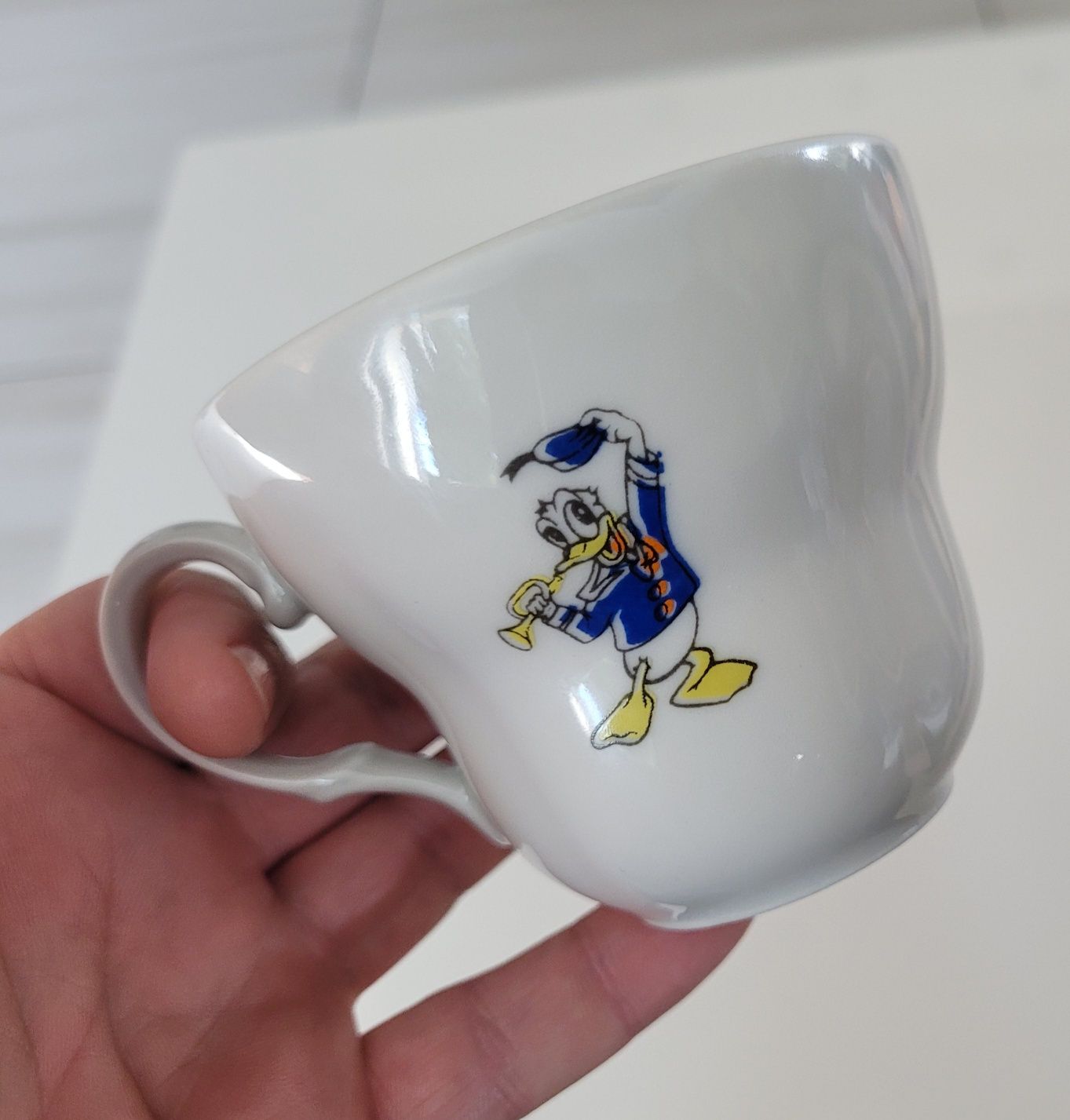 Kubek filiżanka Kaczor Donald Disney porcelana lata 60-70 Bogucice