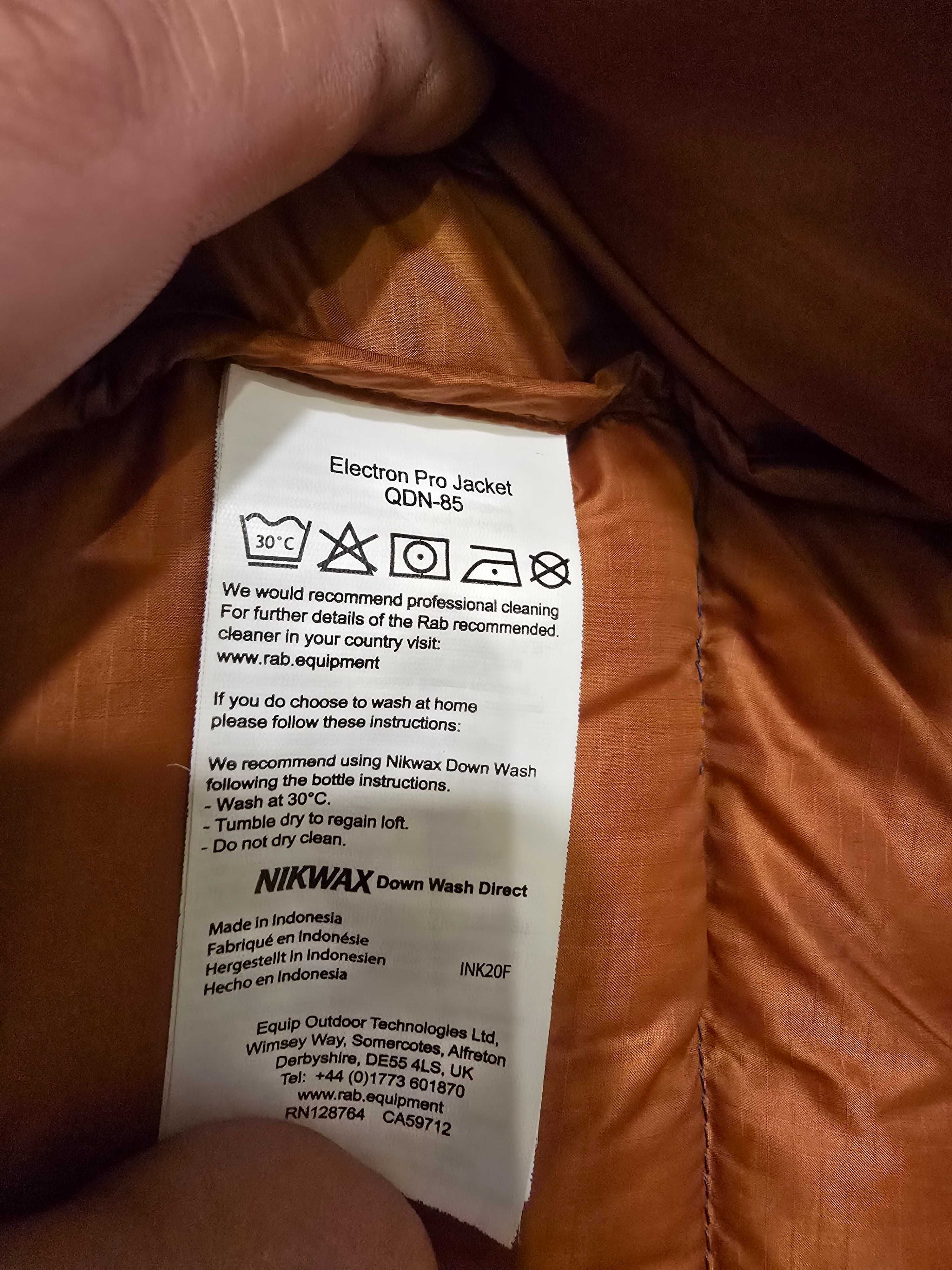 Używana męska kurtka Rab Electron Pro Jacket QDN - 85