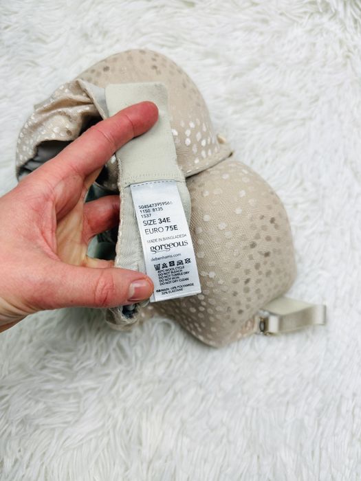 Biustonosz usztywniany 75E beżowy Debenhams