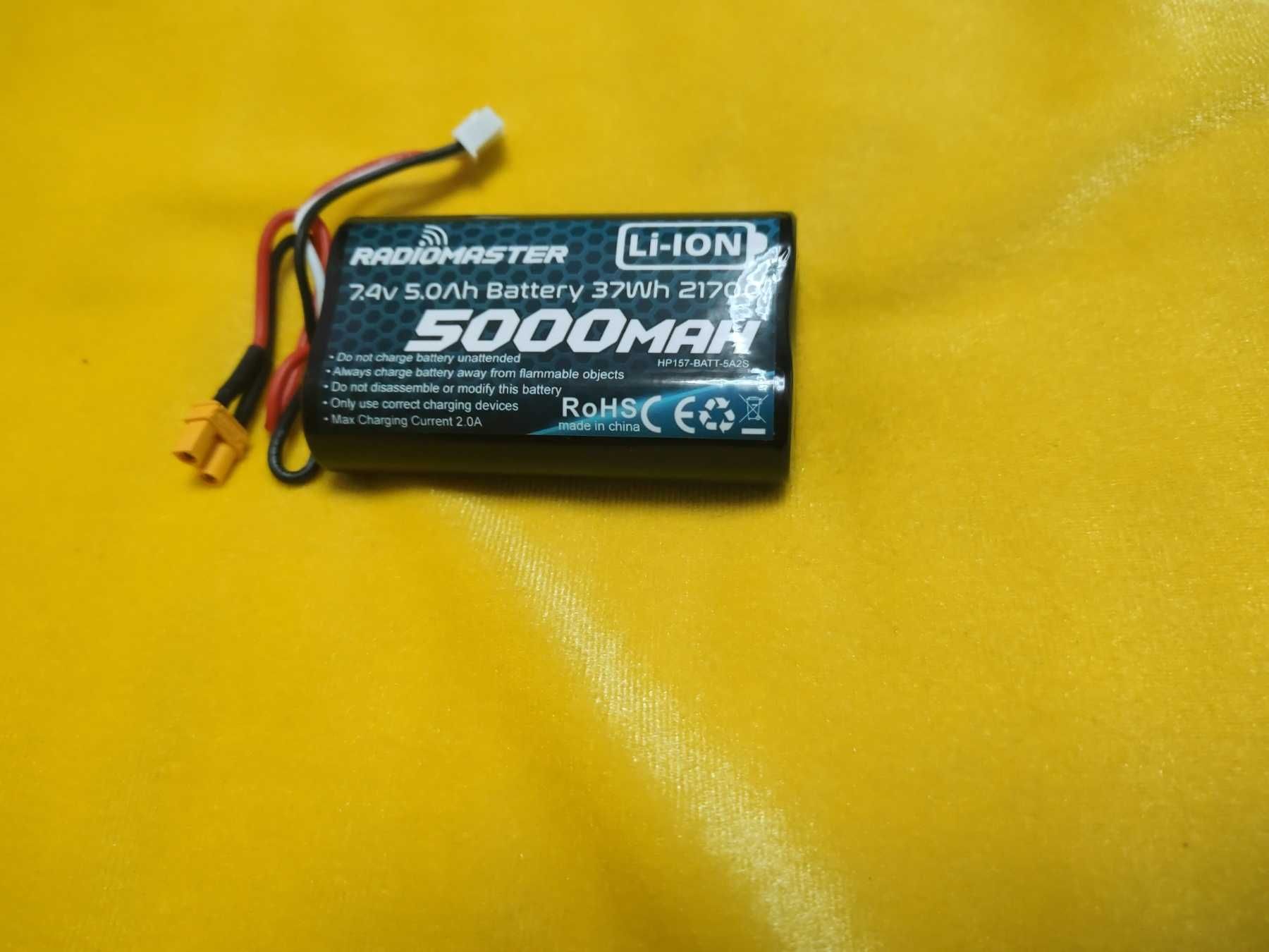 Новый аккумулятор для пульта Li-Ion Radiomaster 5000mAh 7.4V 2S XT30