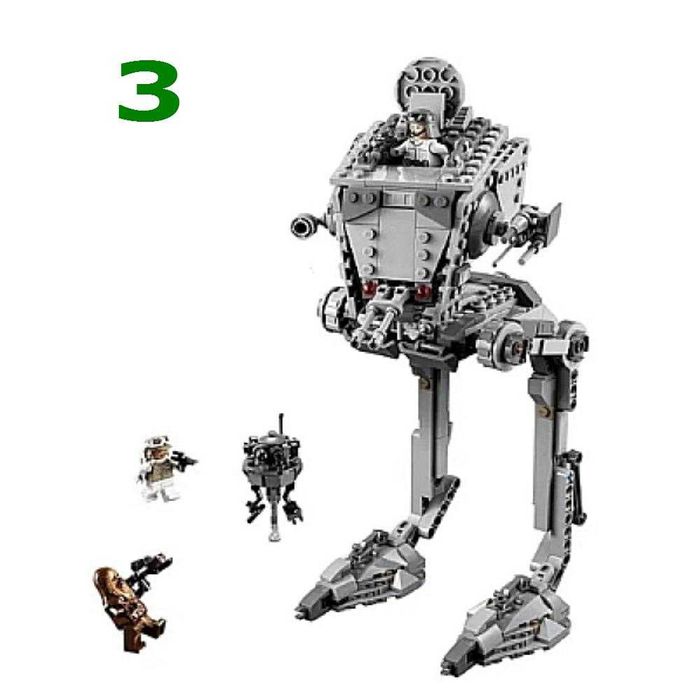 Конструктор Лего аналог Звездные Войны: Шагоход, Танк-Паук Истребитель
